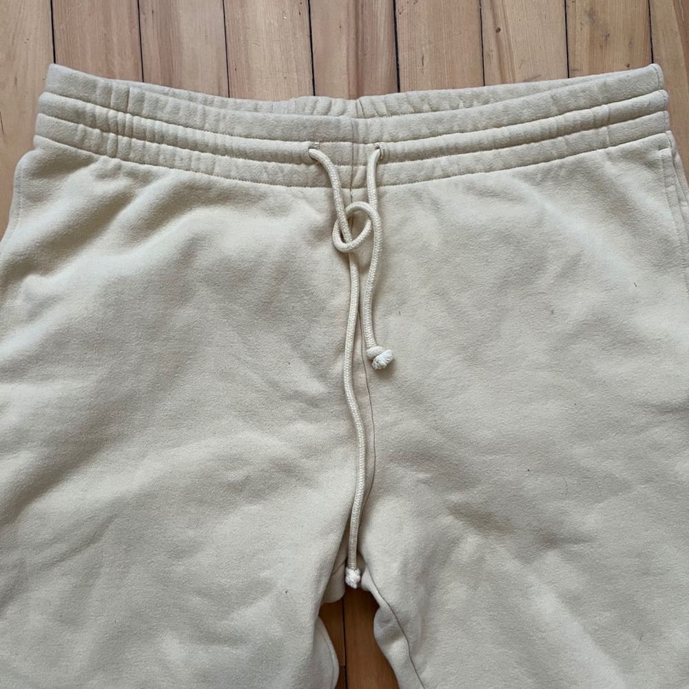 Tna Cozy Fleece Perfect Sweatpants Cream XL Relaxed Fit Lounge - Picture 2 of 6